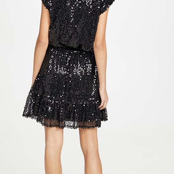 Rebecca Minkoff black sequin Hailey dress - small - Picture 2 of 3